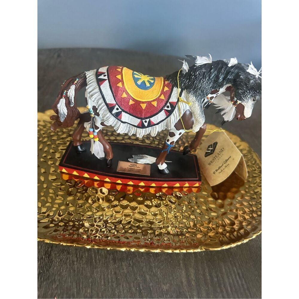 Horse of a Different Color Winter Coat Horse Figure by Ava Godreau